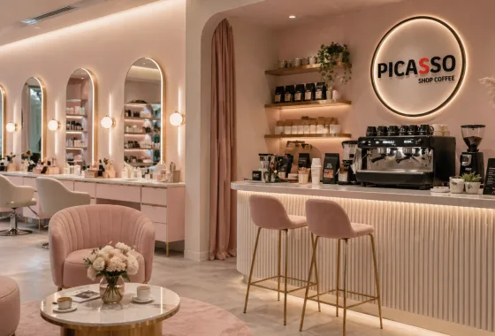 Güzelliğe eşlik eden sıcak ve şık kahve molaları.