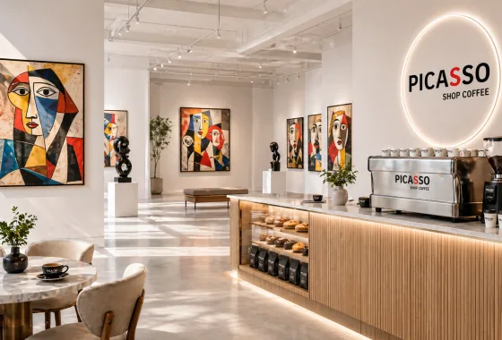 Sanatın yanında zarif bir kahve deneyimi.